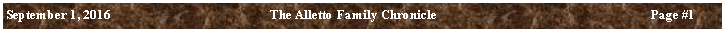Text Box: September 1, 2016	The Alletto Family Chronicle	Page ##
